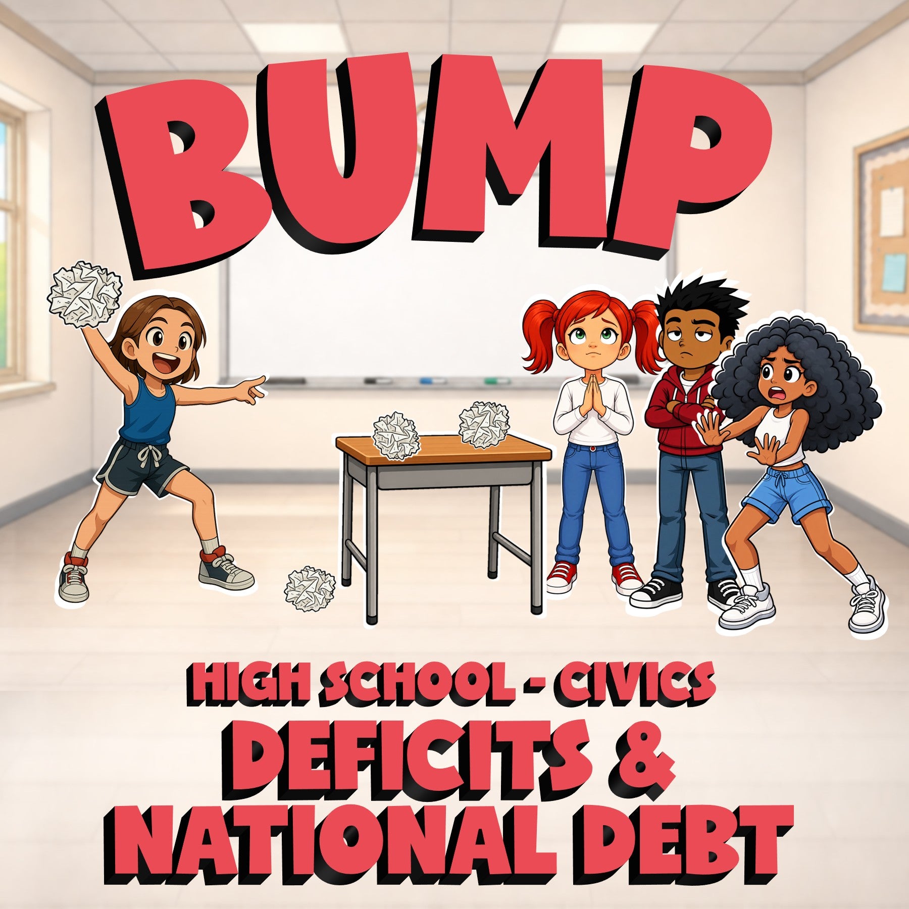 Deficits & National Debt BUMP Civics Game - No Prep Review Activity