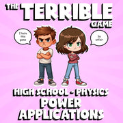 Power Applications THE TERRIBLE GAME - No Prep Physics Science Review Activity