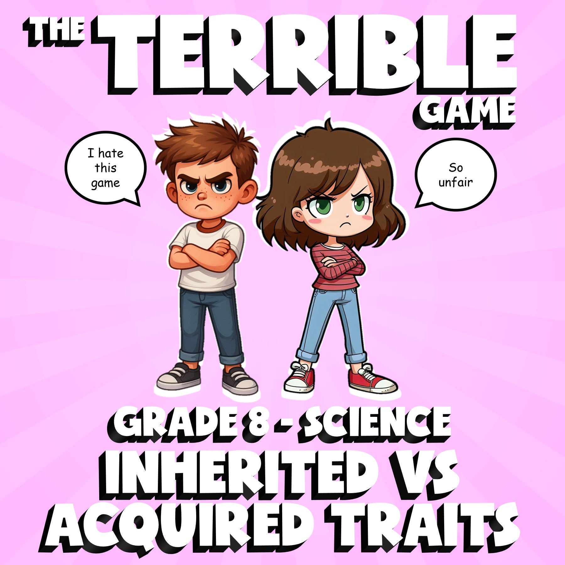 inherited vs Acquired Traits THE TERRIBLE GAME - No Prep Grade 8 Science Review