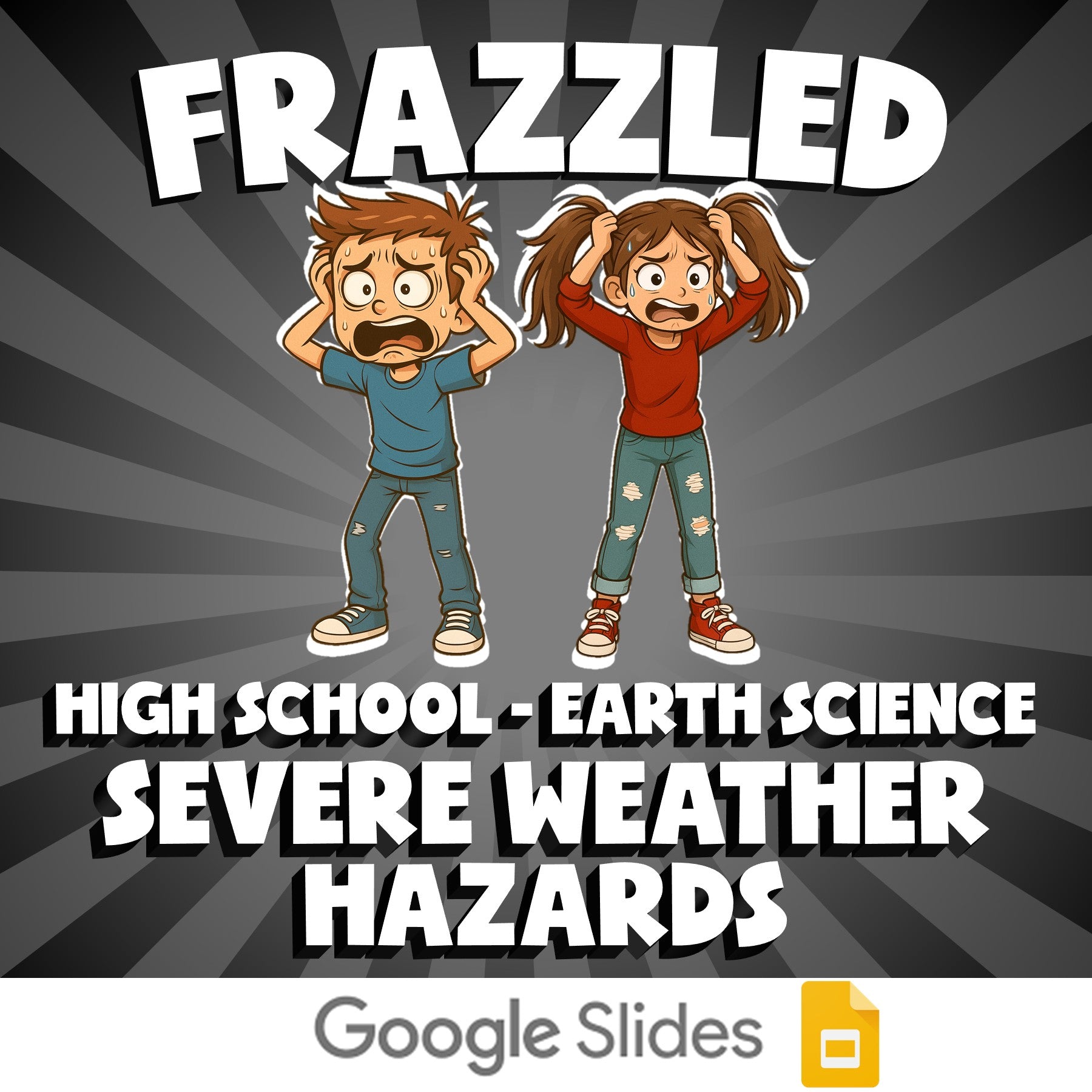 Severe Weather Hazards FRAZZLED Game - No Prep Earth Science Review Activity