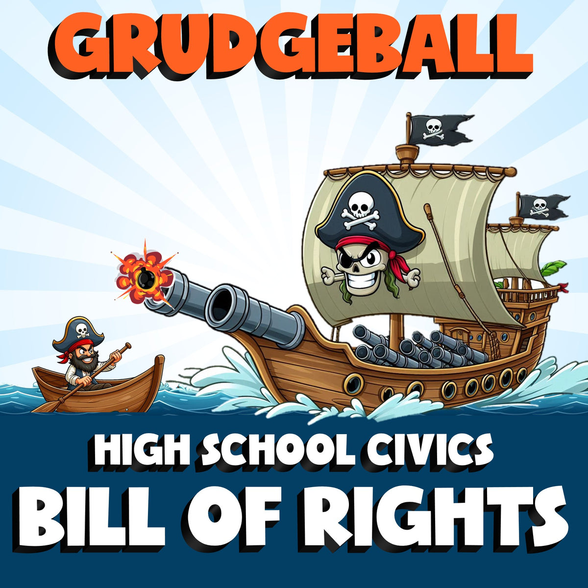 Bill of Rights GRUDGEBALL Civics Game - No Prep Review Activity