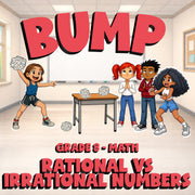 Rational vs Irrational Numbers BUMP Math Game - No Prep Grade 8 Review Activity