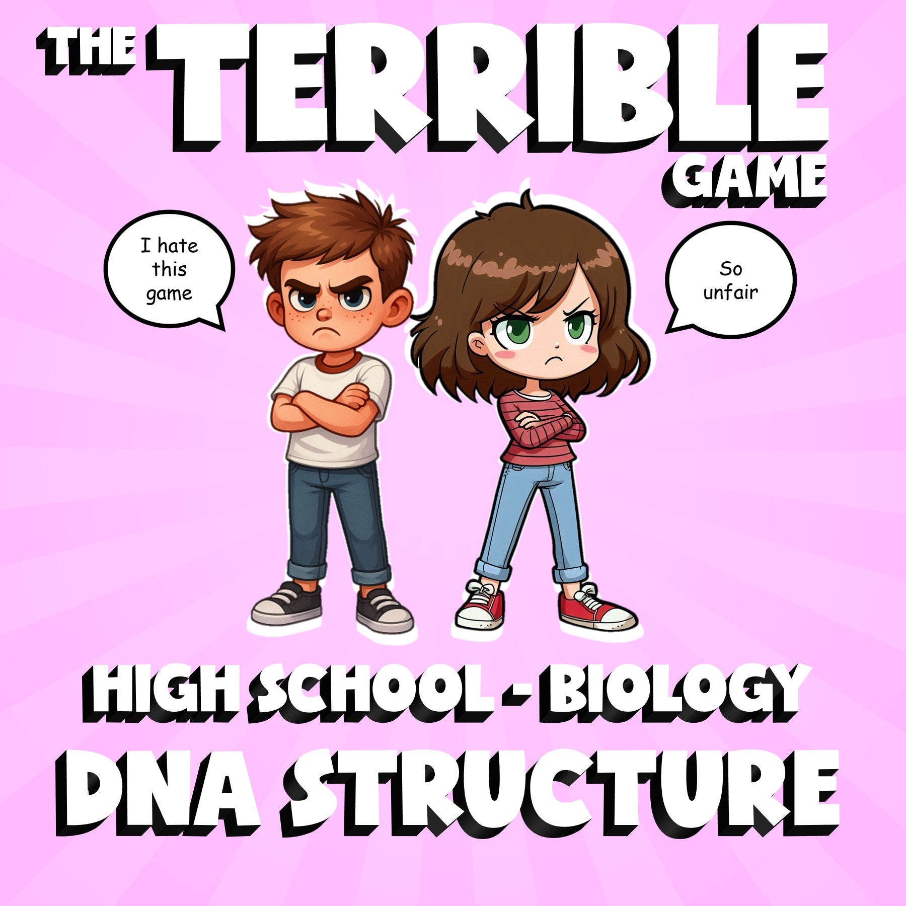 DNA Structure THE TERRIBLE GAME - No Prep Biology Science Review Activity