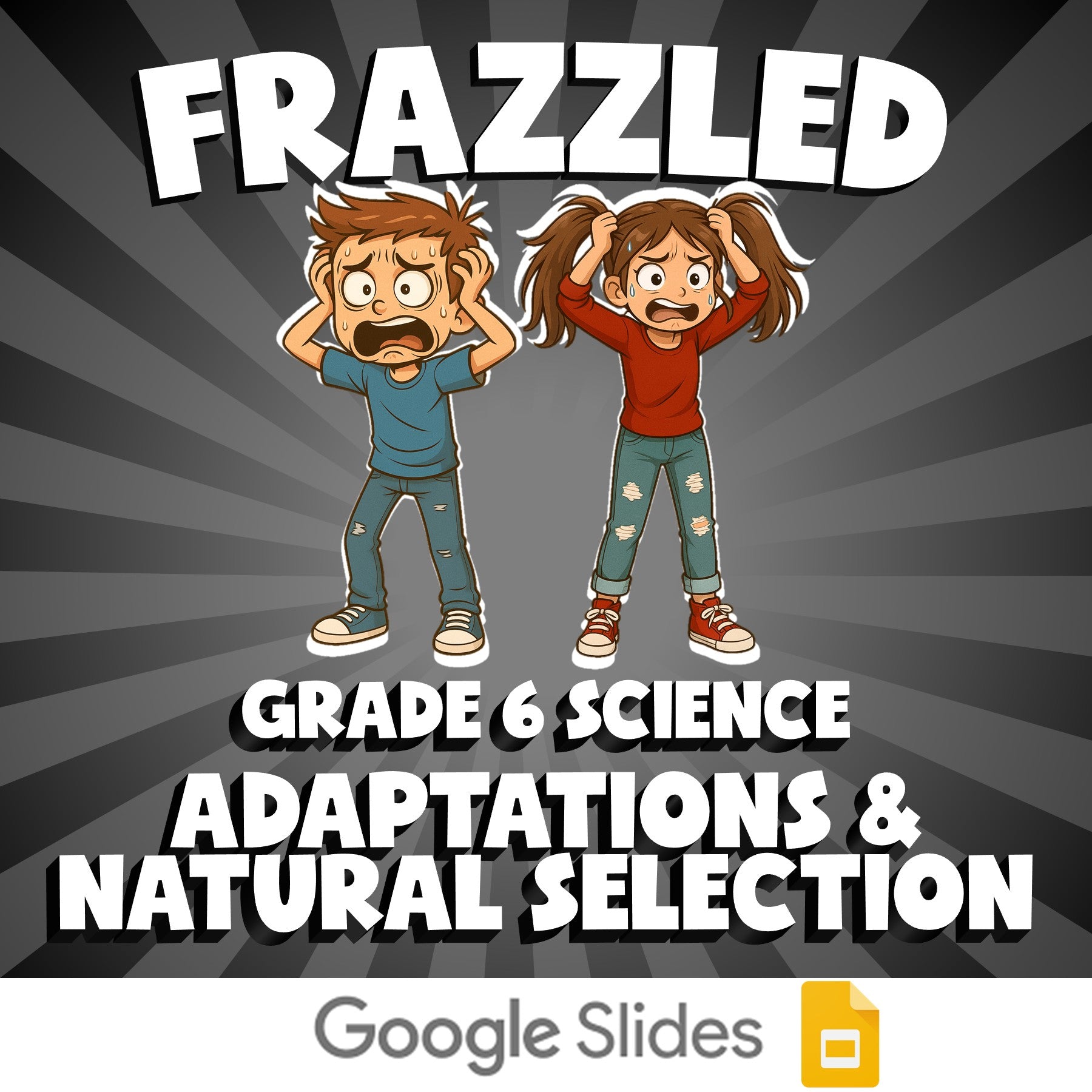 Adaptations & Natural Selection FRAZZLED Science Game - No Prep Grade 6 Review