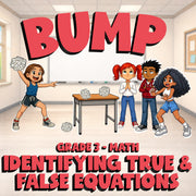 Identifying True & False Equations BUMP Math Game - No Prep Grade 3 Review