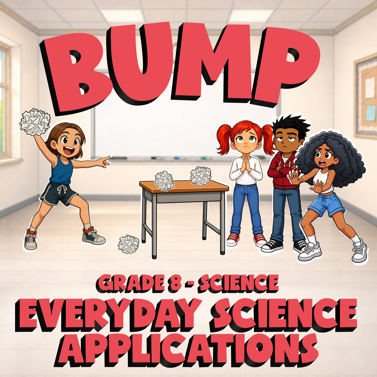 Everyday Science Applications BUMP Science Game - No Prep Grade 8 Review
