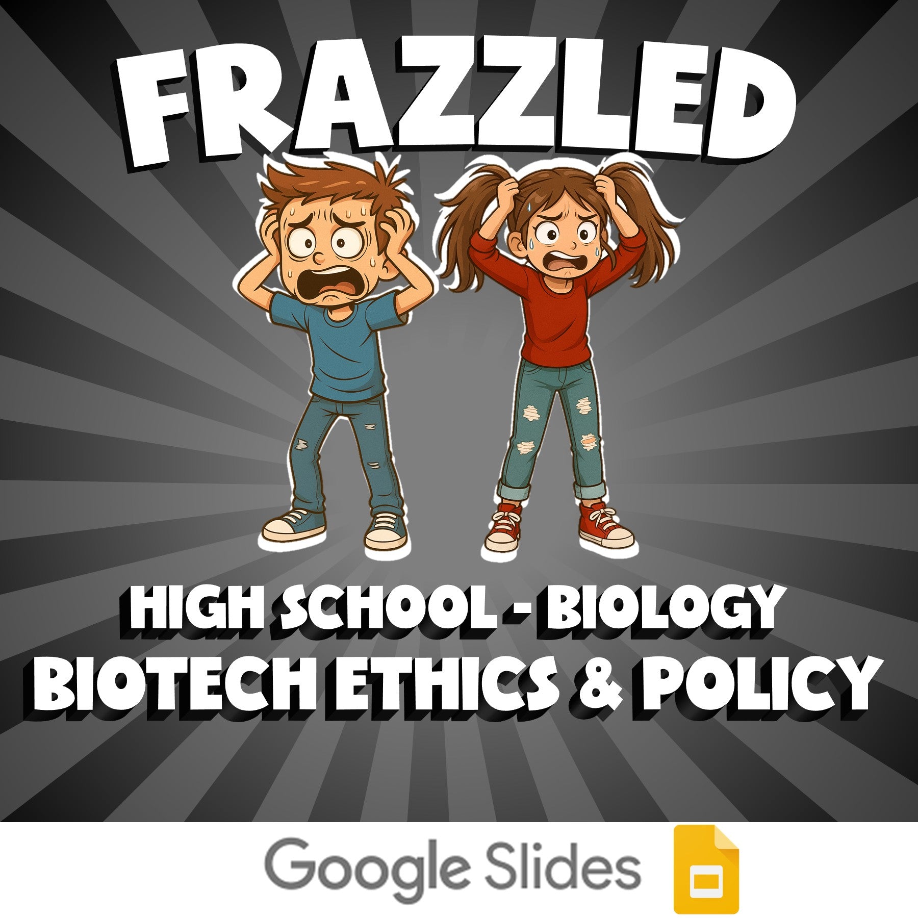 Biotech Ethics & Policy FRAZZLED Science Game - No Prep Biology Review Activity