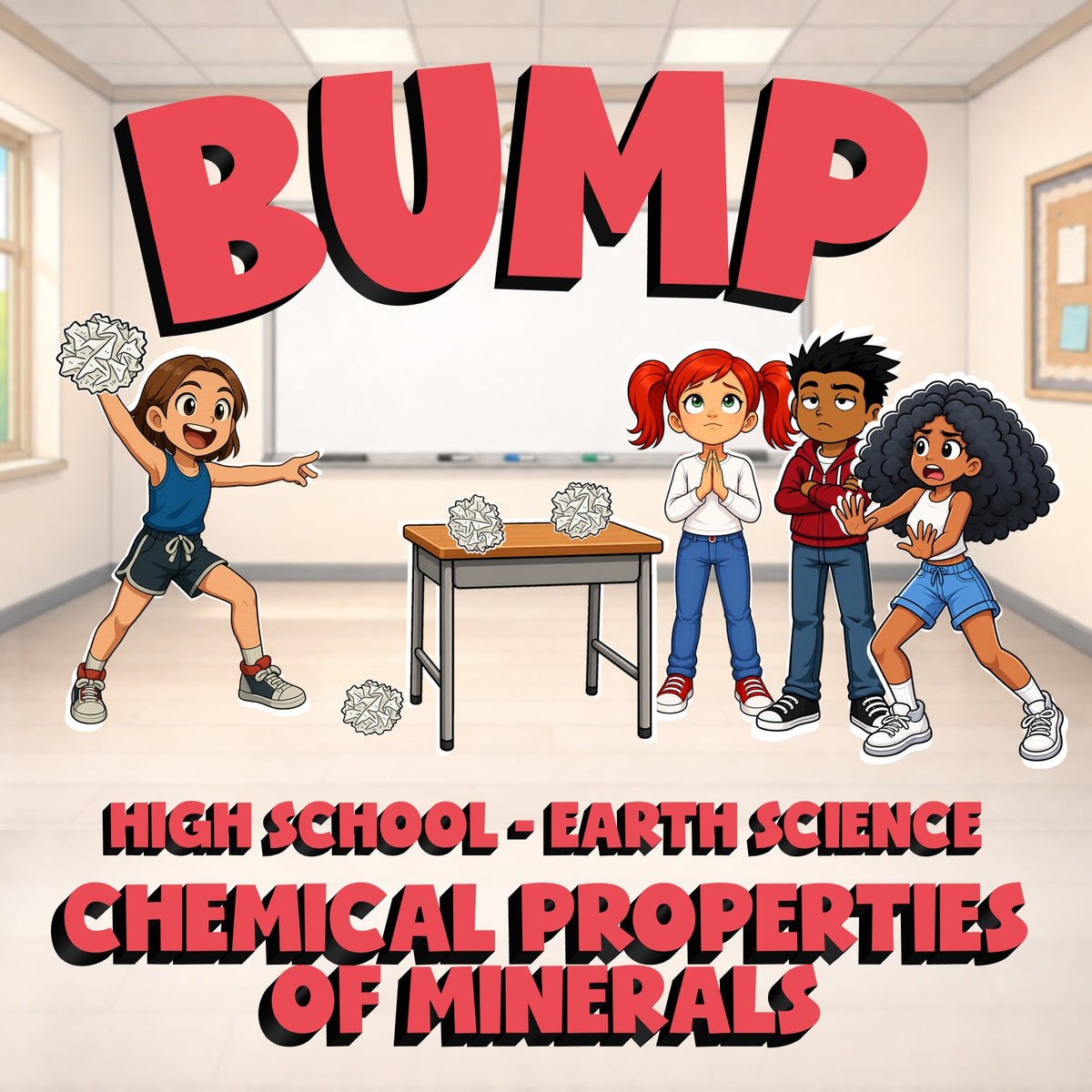 Chemical Properties of Minerals BUMP Game - No Prep Earth Science Review