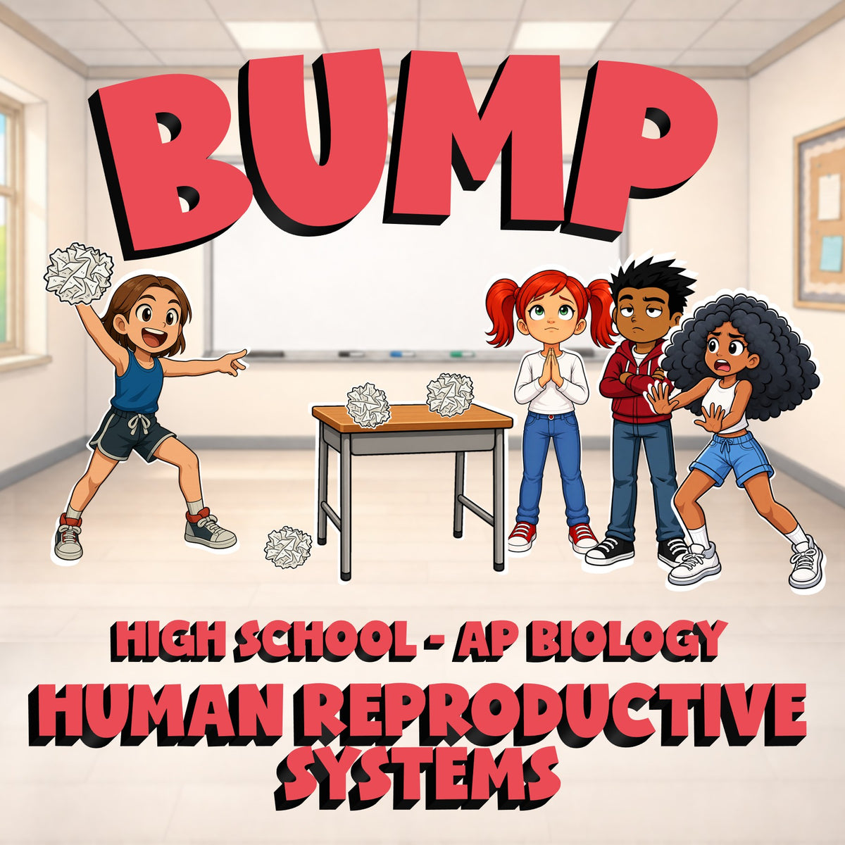 Human Reproductive Systems BUMP Science Game - No Prep AP Biology Review