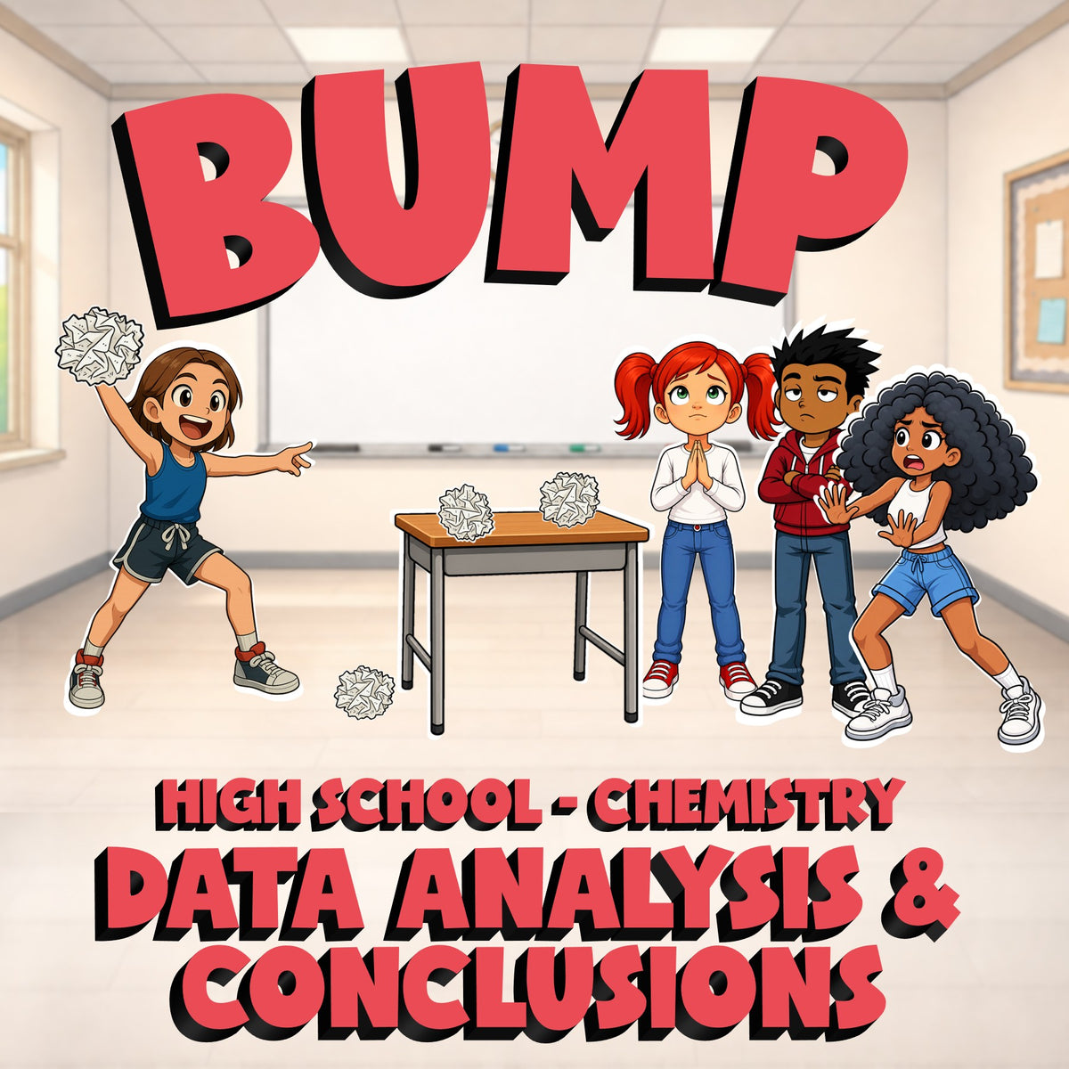 Data Analysis & Conclusions BUMP Science Game - No Prep Chemistry Review