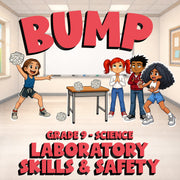 Laboratory Skills & Safety BUMP Science Game - No Prep Grade 9 Review Activity