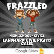 Landmark Civil Rights Cases FRAZZLED Civics Game - No Prep Review Activity