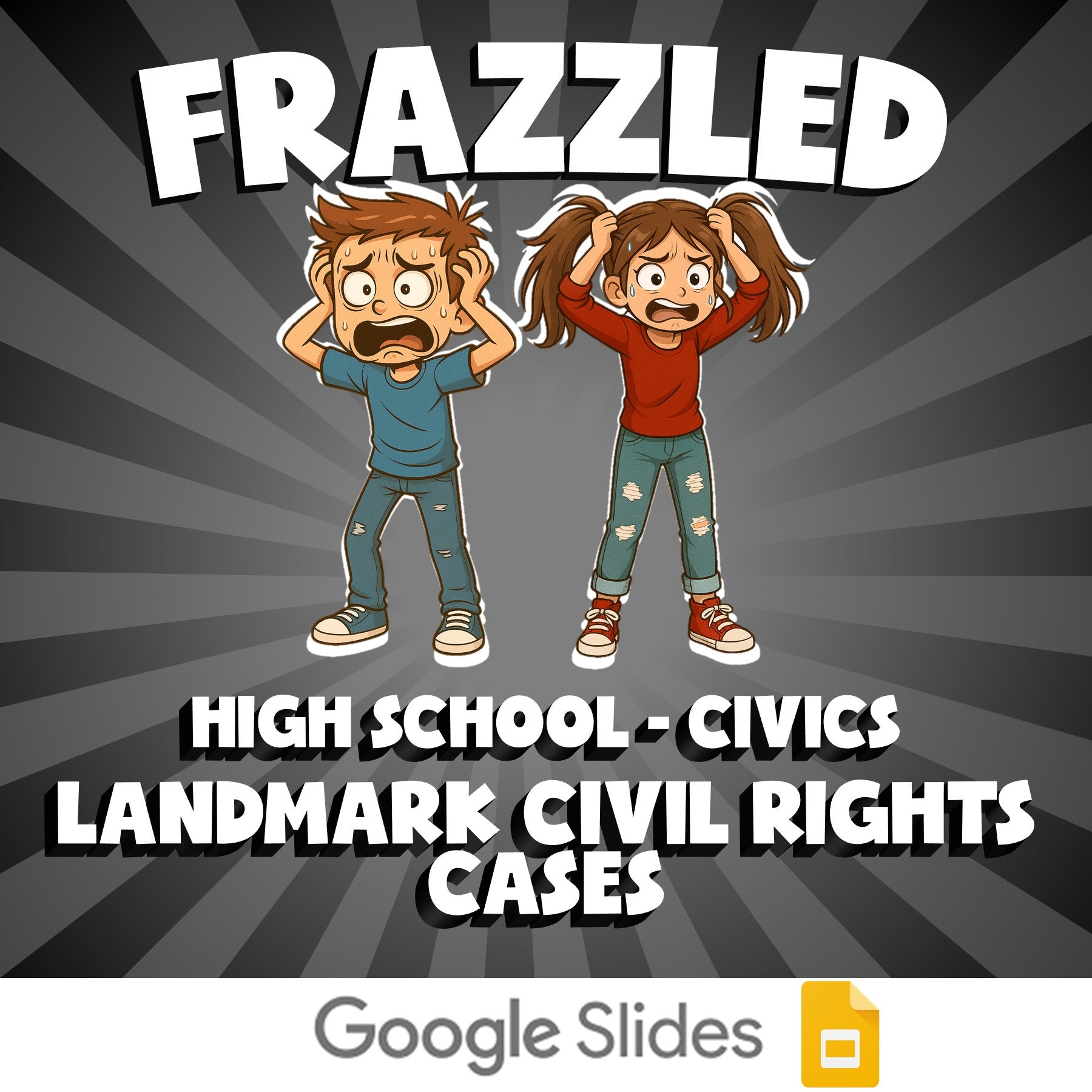 Landmark Civil Rights Cases FRAZZLED Civics Game - No Prep Review Activity