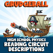 Reading Circuit Descriptions GRUDGEBALL Science Game - No Prep Physics Review