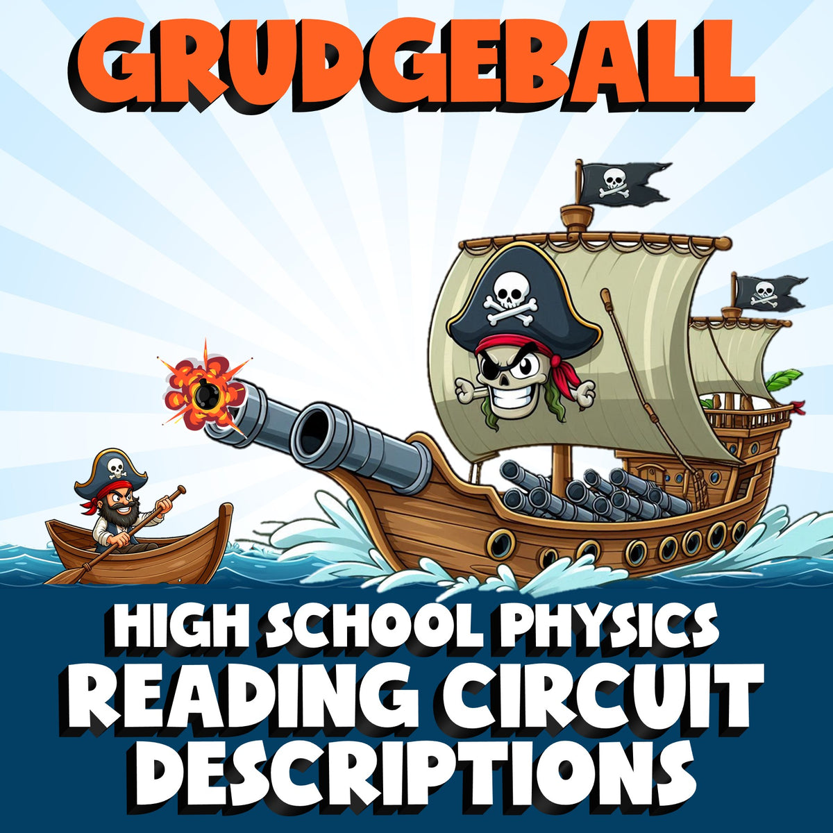 Reading Circuit Descriptions GRUDGEBALL Science Game - No Prep Physics Review