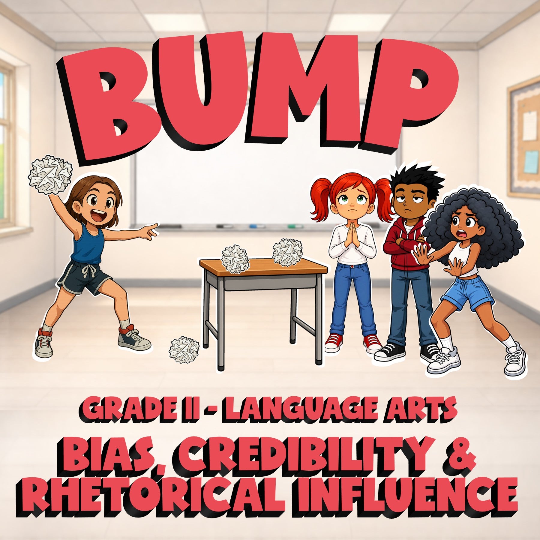 Bias, Credibility & Rhetorical Influence BUMP ELA Game - No Prep Grade 11 Review