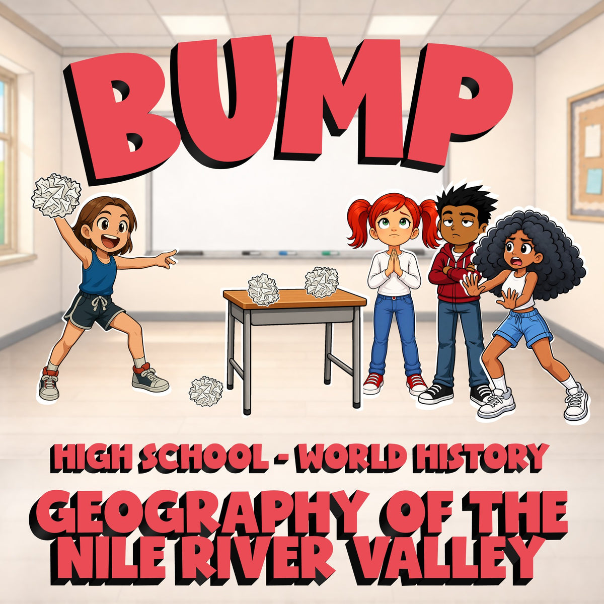 Geography of the Nile River Valley BUMP Game - No Prep World History Review