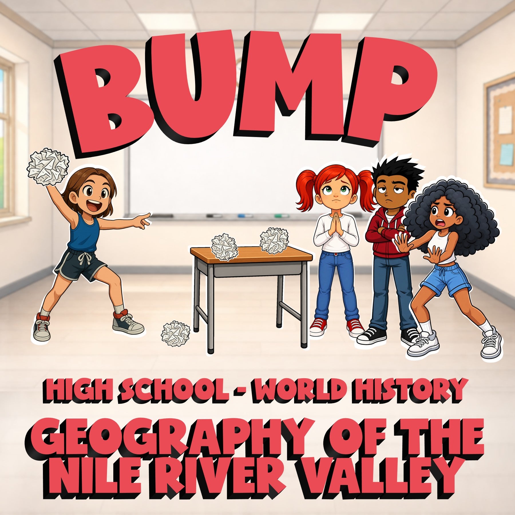 Geography of the Nile River Valley BUMP Game - No Prep World History Review