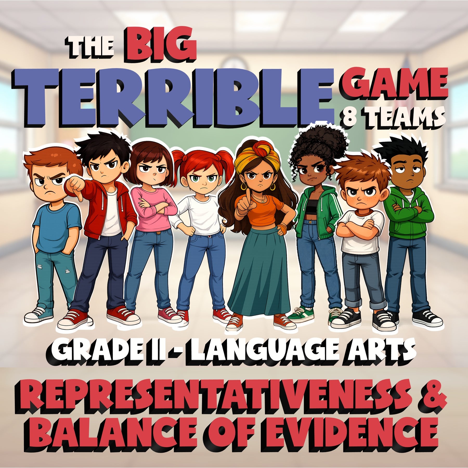 Representativeness & Balance of Evidence BIG TERRIBLE GAME - Grade 11 ELA Review