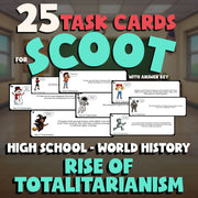 Rise of Totalitarianism SCOOT TASK CARDS Game - No Prep World History Review