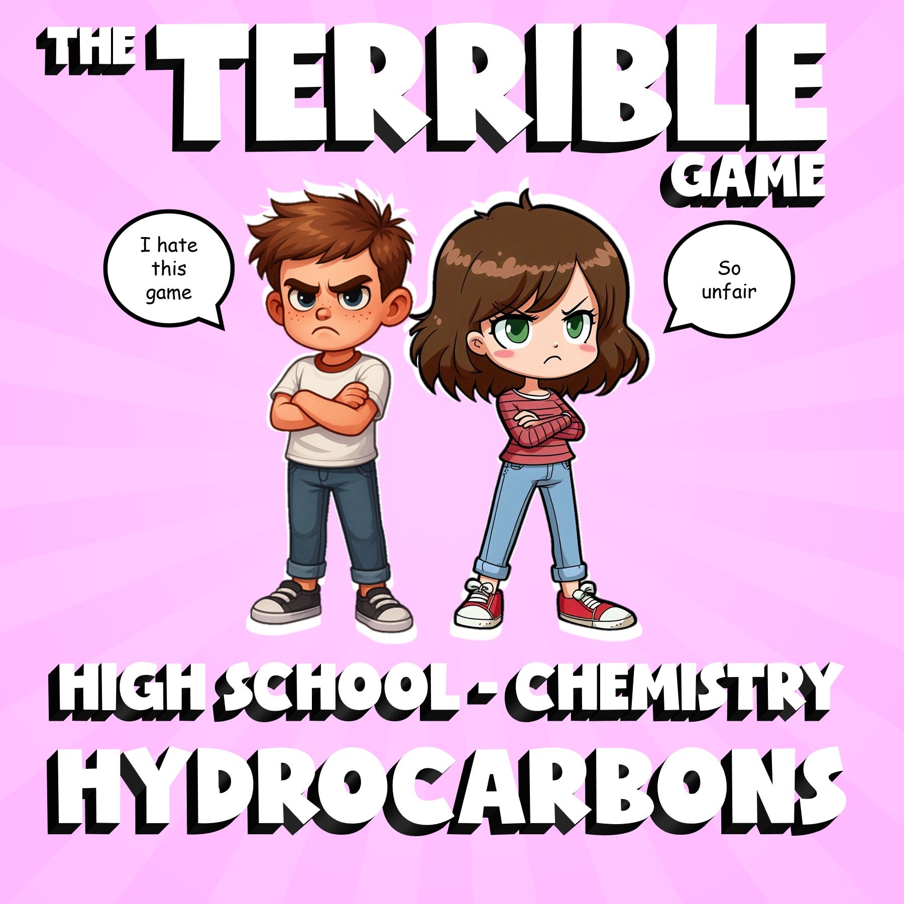 Hydrocarbons THE TERRIBLE GAME - No Prep Chemistry Science Review Activity