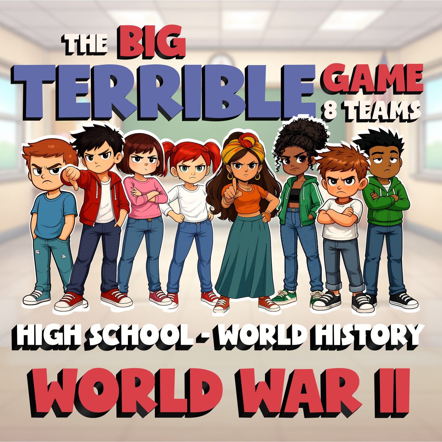 World War II BIG TERRIBLE GAME - No Prep World History Review Activity
