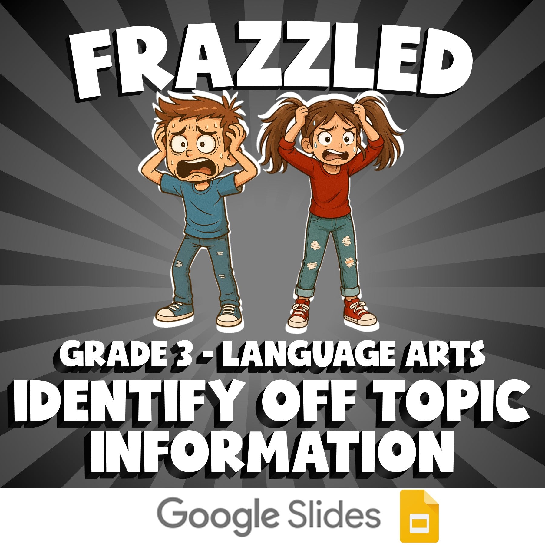Identify Off Topic Information FRAZZLED ELA Game - No Prep Grade 3 Review