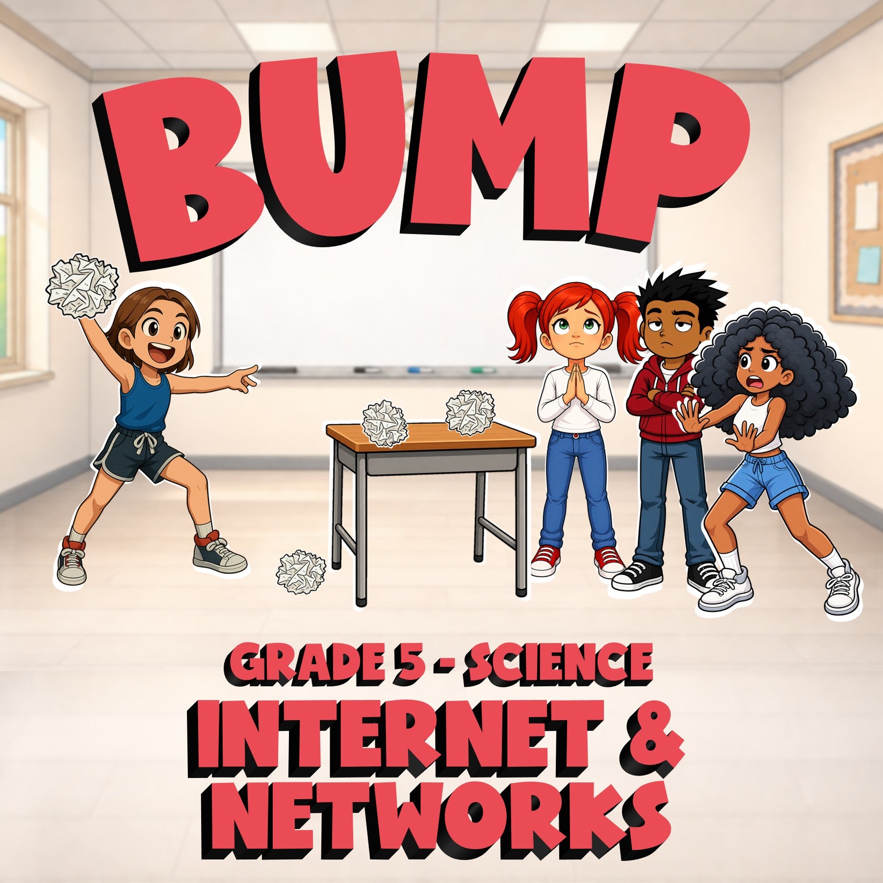 Internet & Networks BUMP Science Game - No Prep Grade 5 Review Activity
