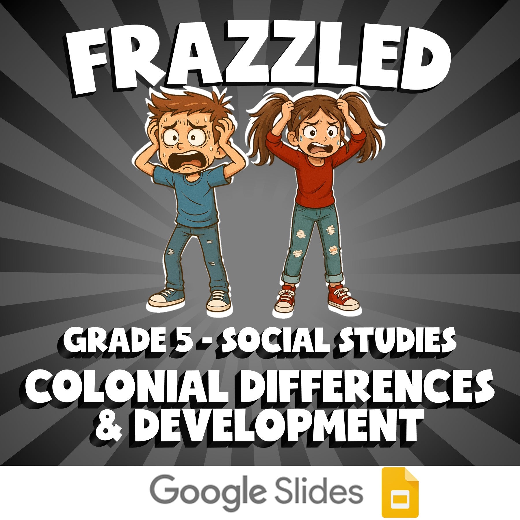 Colonial Differences & Development FRAZZLED Socials Game - No Prep Grade 5