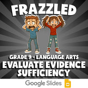 Evaluate Evidence Sufficiency FRAZZLED ELA Game - No Prep Grade 9 Review