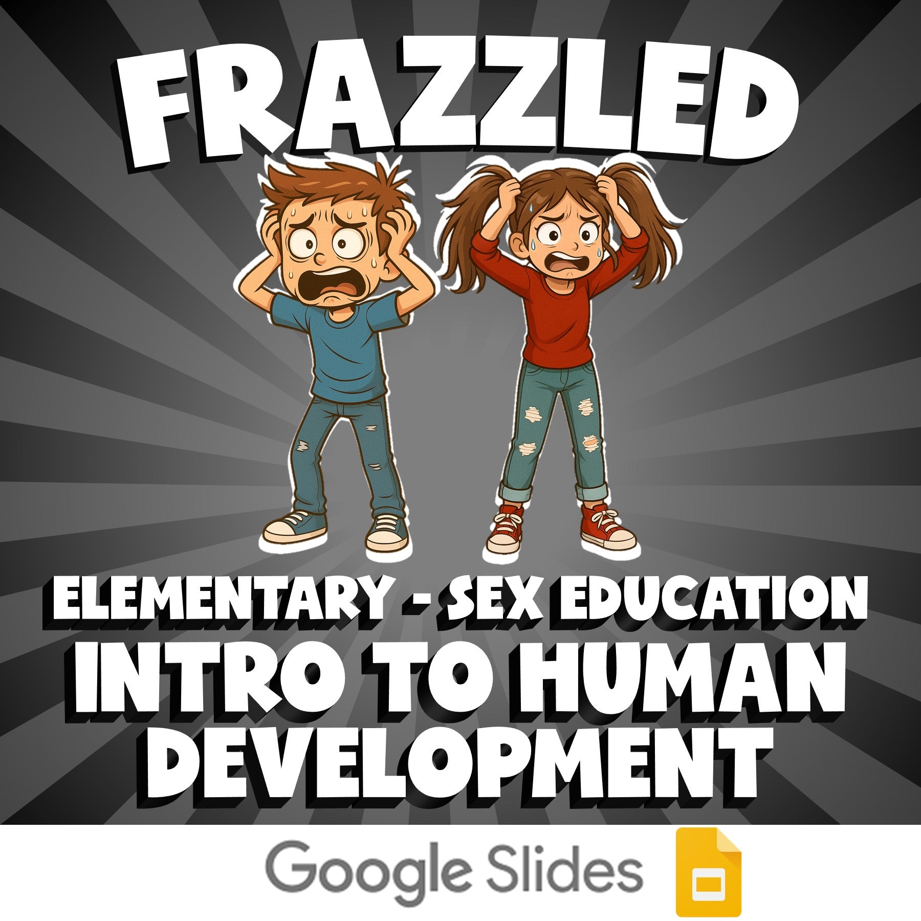 Intro to Human Development FRAZZLED Game - No Prep Elementary Sex Education