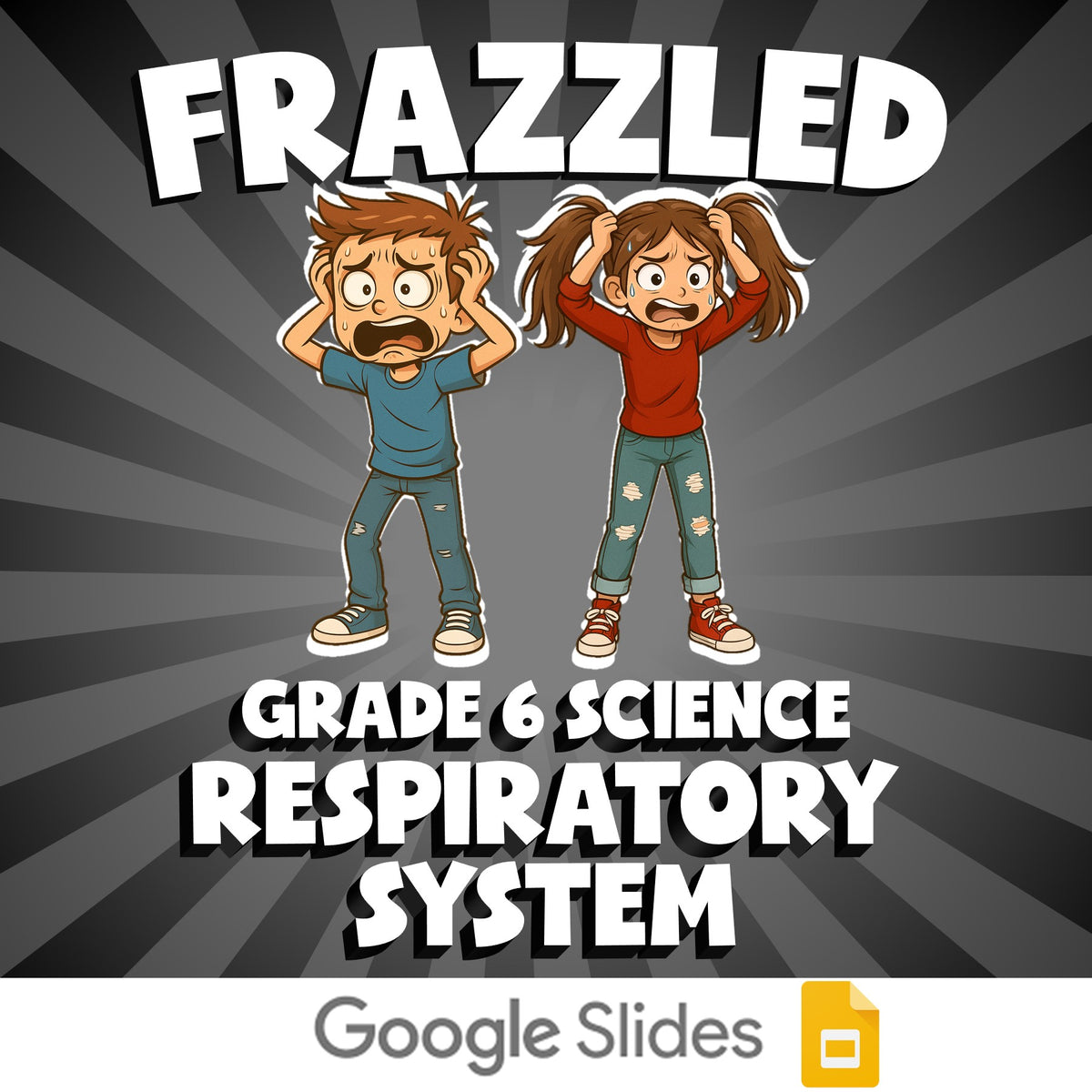 Respiratory System FRAZZLED Science Game - No Prep Grade 6 Review Activity