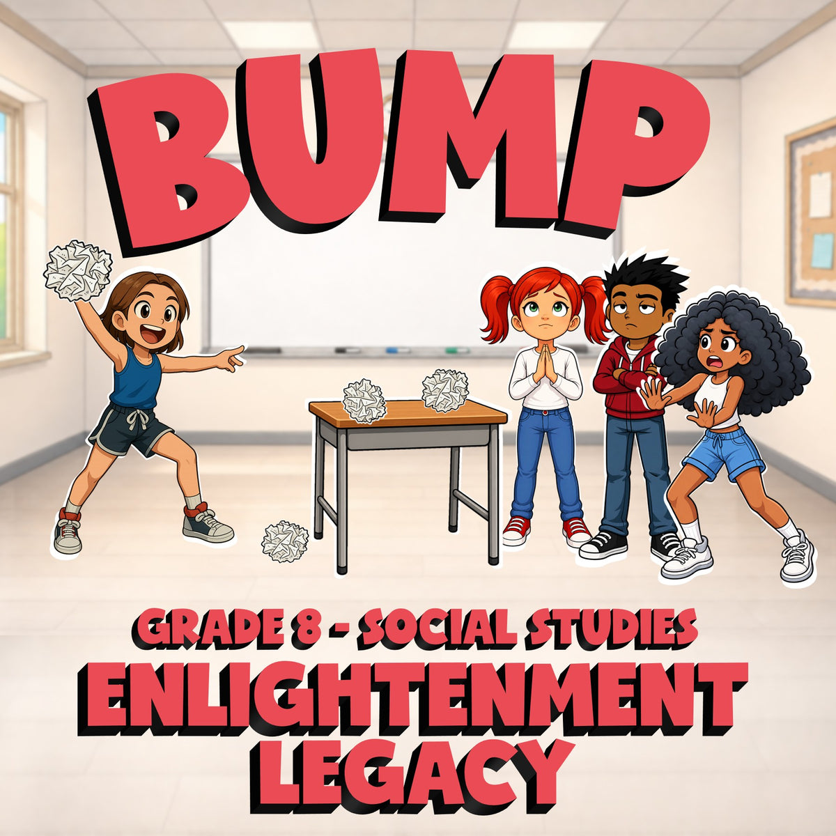 Enlightenment Legacy BUMP Socials Game - No Prep Grade 8 Review Activity