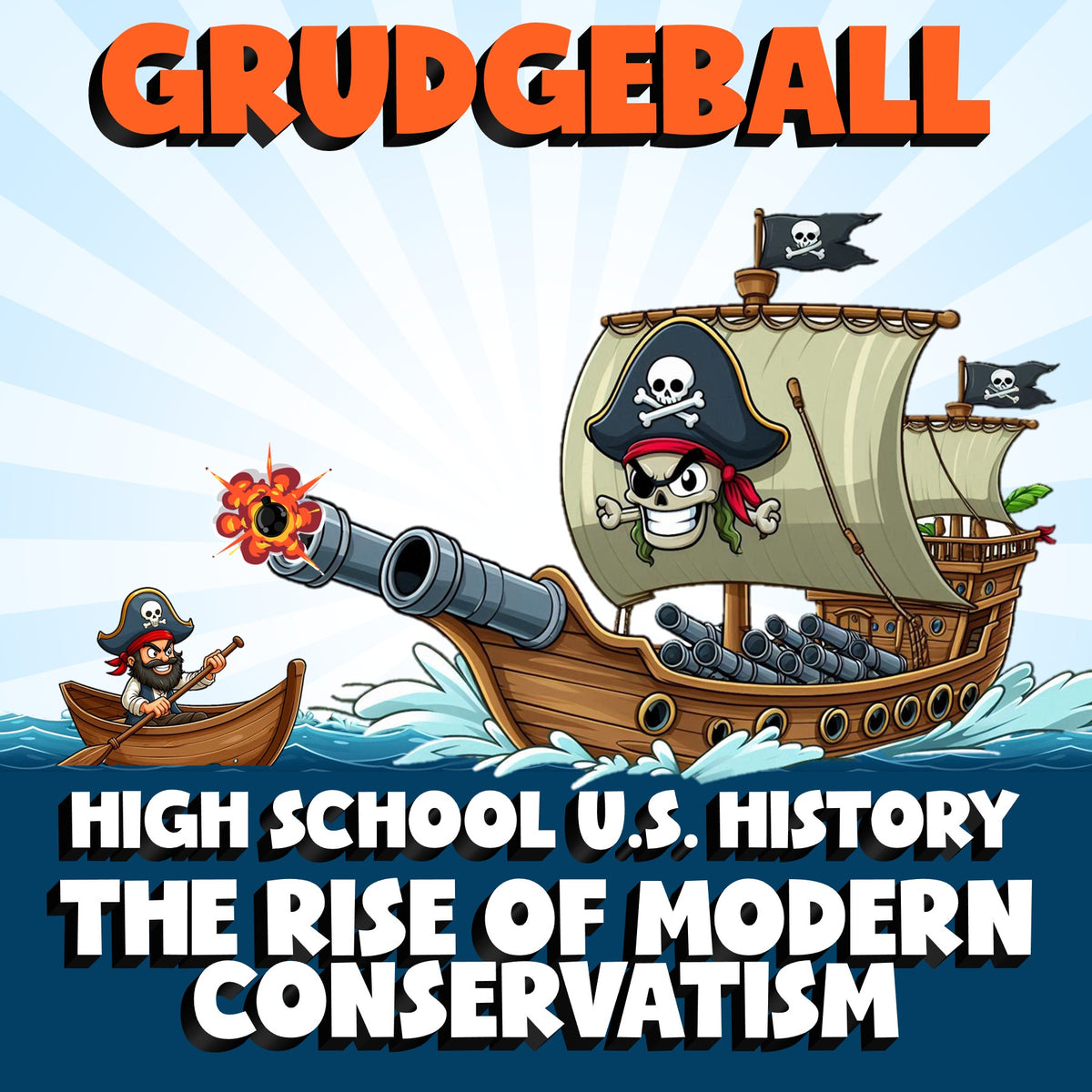 The Rise of Modern Conservatism GRUDGEBALL U.S. History Game - No Prep Review