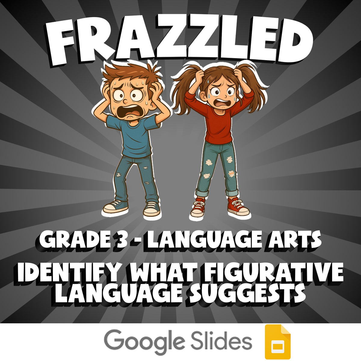 Identify What Figurative Language Suggests FRAZZLED ELA Game - No Prep Grade 3