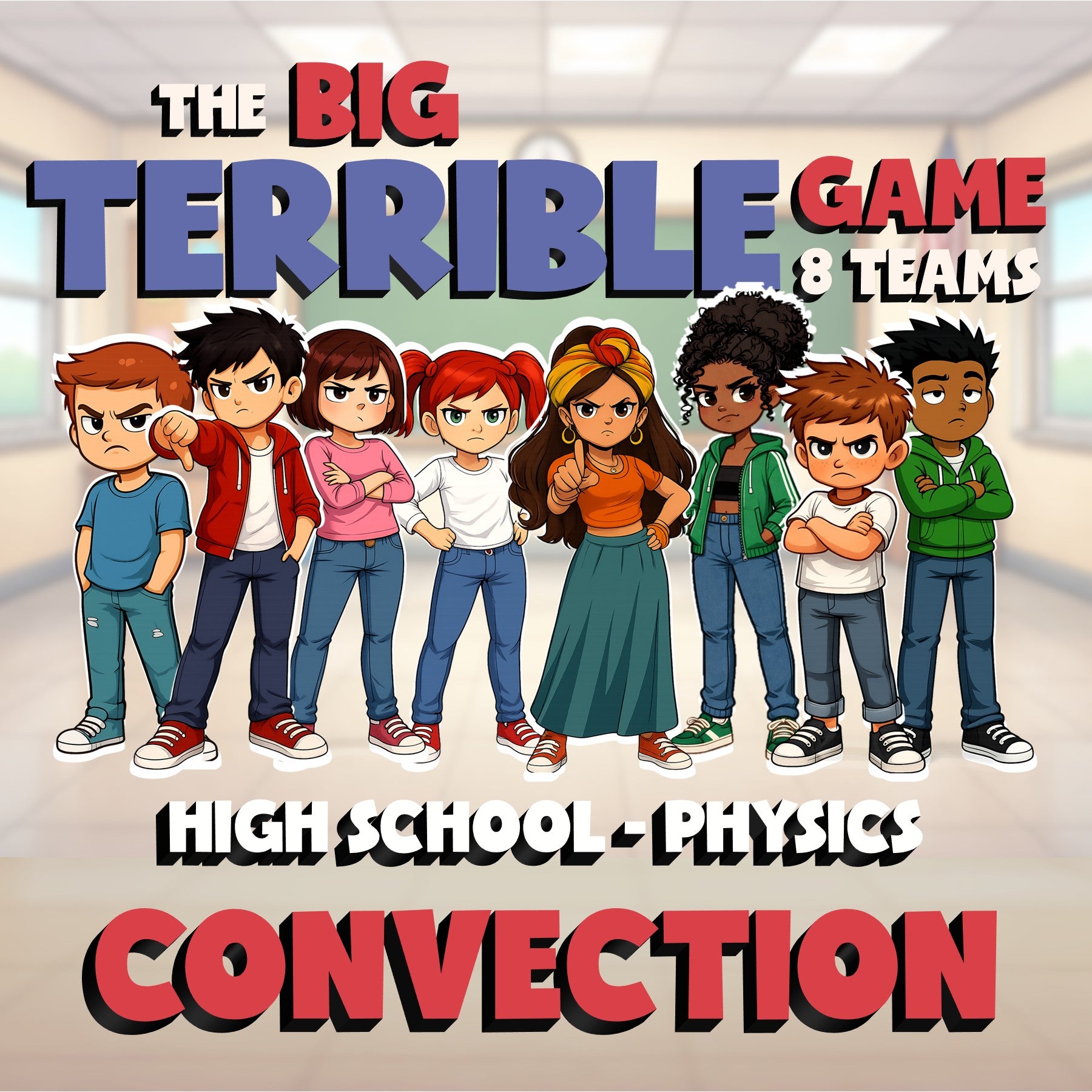 Convection BIG TERRIBLE GAME - No Prep Physics Science Review Activity
