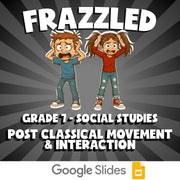 Post Classical Movement & Interaction FRAZZLED Socials Game - No Prep Grade 7