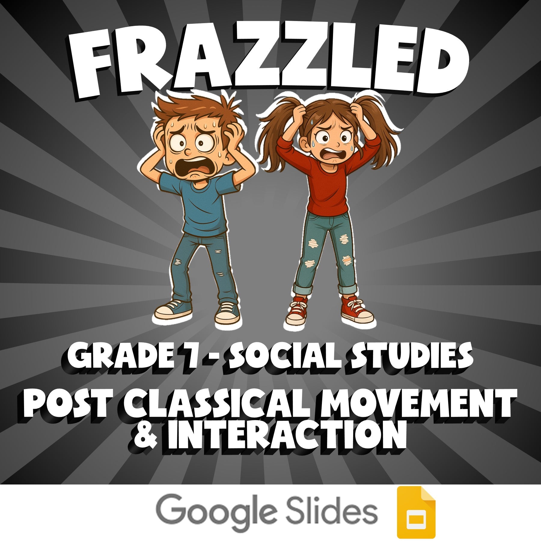 Post Classical Movement & Interaction FRAZZLED Socials Game - No Prep Grade 7