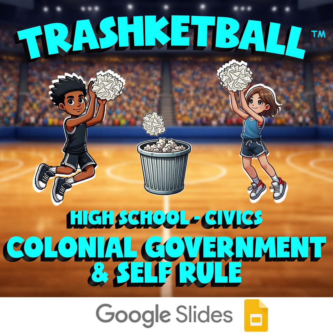 Colonial Government & Self Rule TRASHKETBALL Civics Game - No Prep Review
