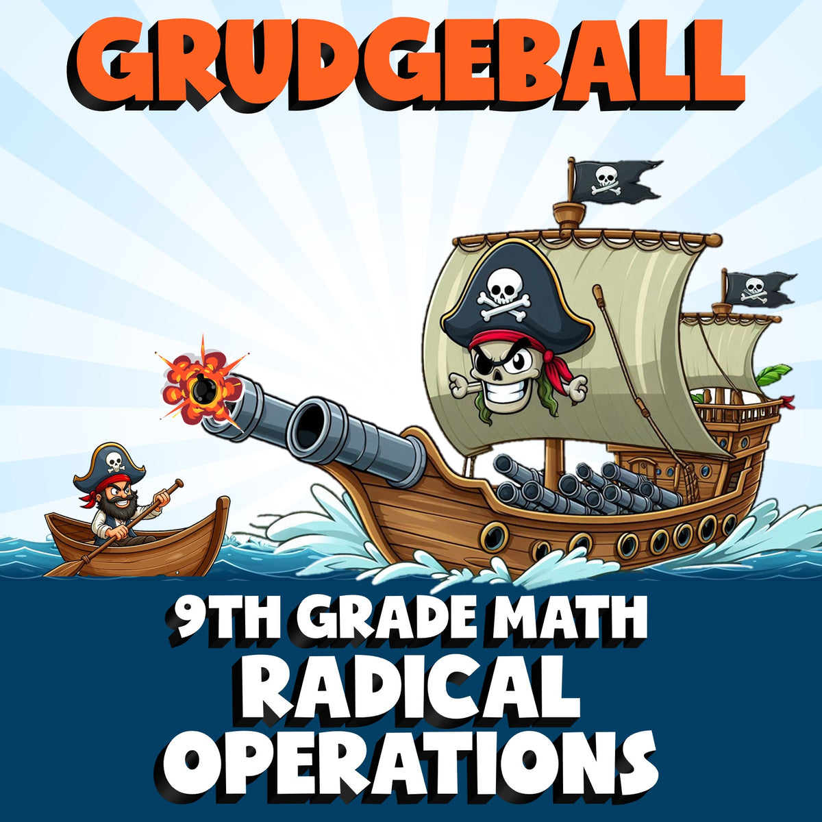 Radical Operations GRUDGEBALL Math Game - No Prep Grade 9 Review Activity