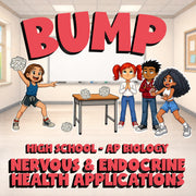 Nervous & Endocrine Health Applications BUMP Science Game - No Prep AP Biology
