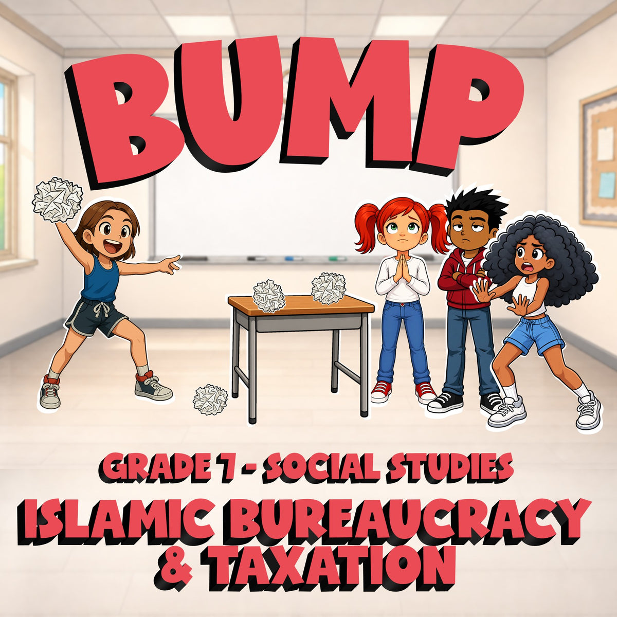 Islamic Bureaucracy & Taxation BUMP Socials Game - No Prep Grade 7 Review