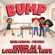 Sound as a Longitudinal Wave BUMP Science Game - No Prep Physics Review Activity