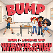 Understand Opinion Writing Structure BUMP ELA Game - No Prep Grade 3 Review