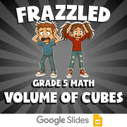 Volume of Cubes FRAZZLED Math Game - No Prep Grade 5 Review Activity
