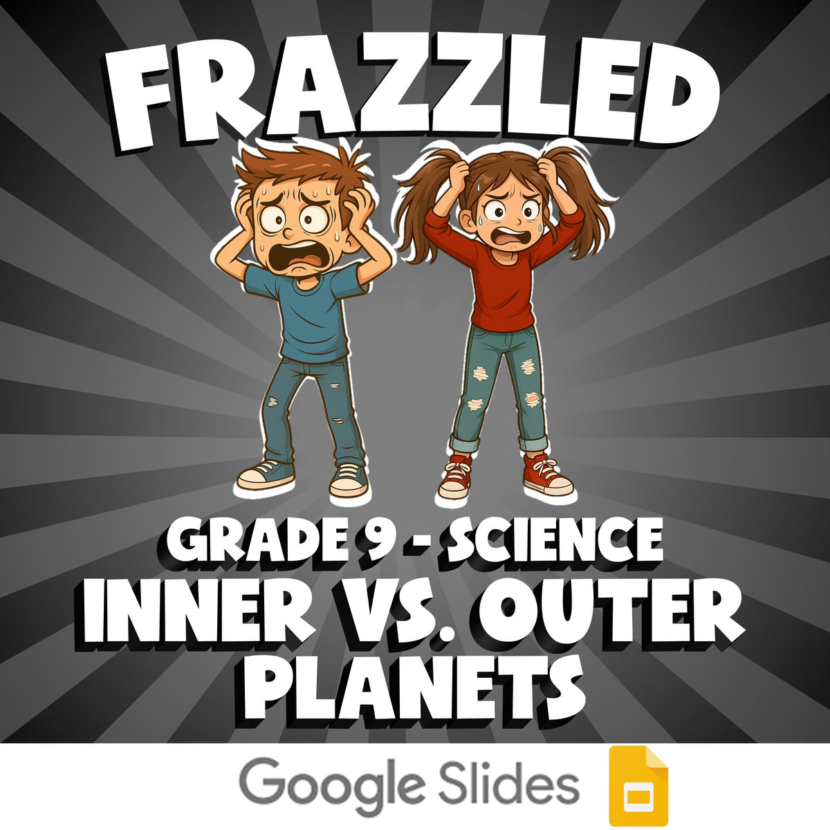 Inner vs. Outer Planets FRAZZLED Science Game - No Prep Grade 9 Review Activity