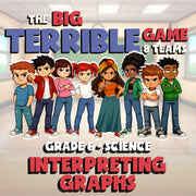 Interpreting Graphs BIG TERRIBLE GAME - No Prep Grade 6 Science Review Activity