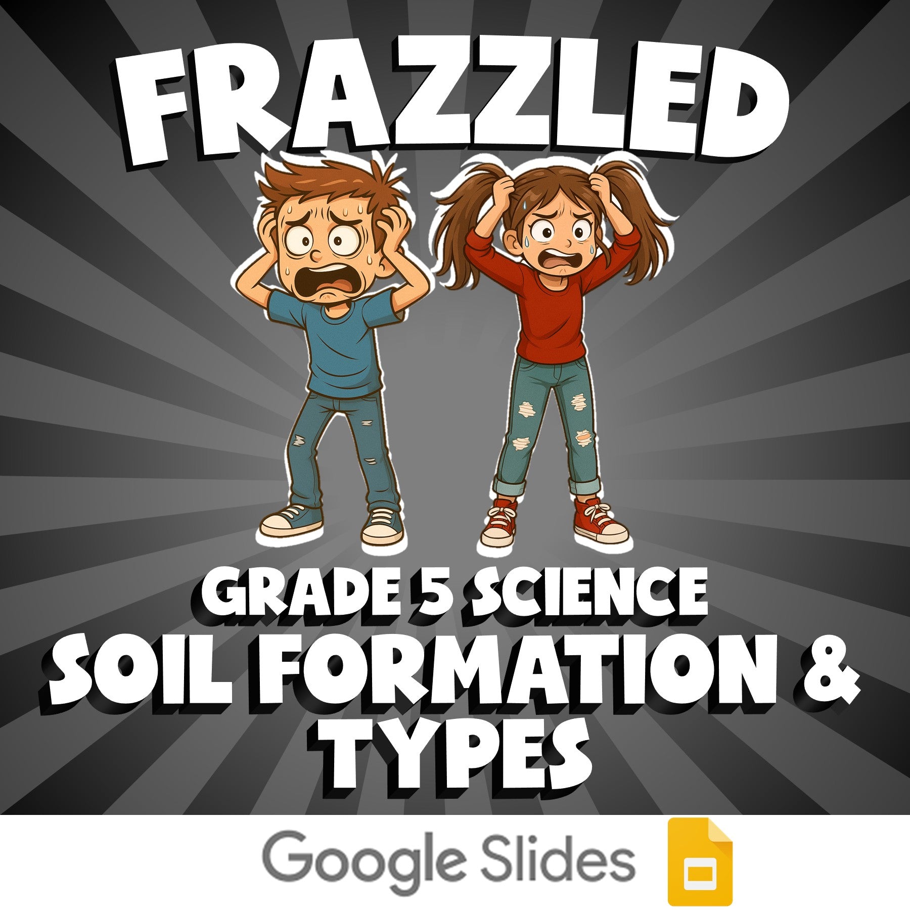 Soil Formation & Types FRAZZLED Science Game - No Prep Grade 5 Review Activity