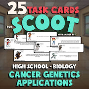 Cancer Genetics Applications SCOOT TASK CARDS Science Game - No Prep Biology