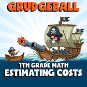 Estimating Costs GRUDGEBALL Math Game - No Prep Grade 7 Review Activity